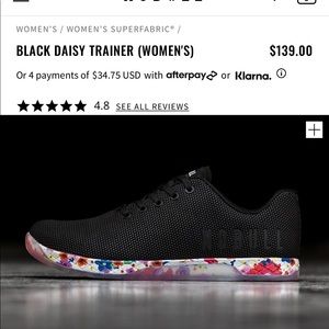 Black Daisy NoBull Women’s Trainer